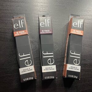 Brand new Elf O Face satin lipstick bundle of 3